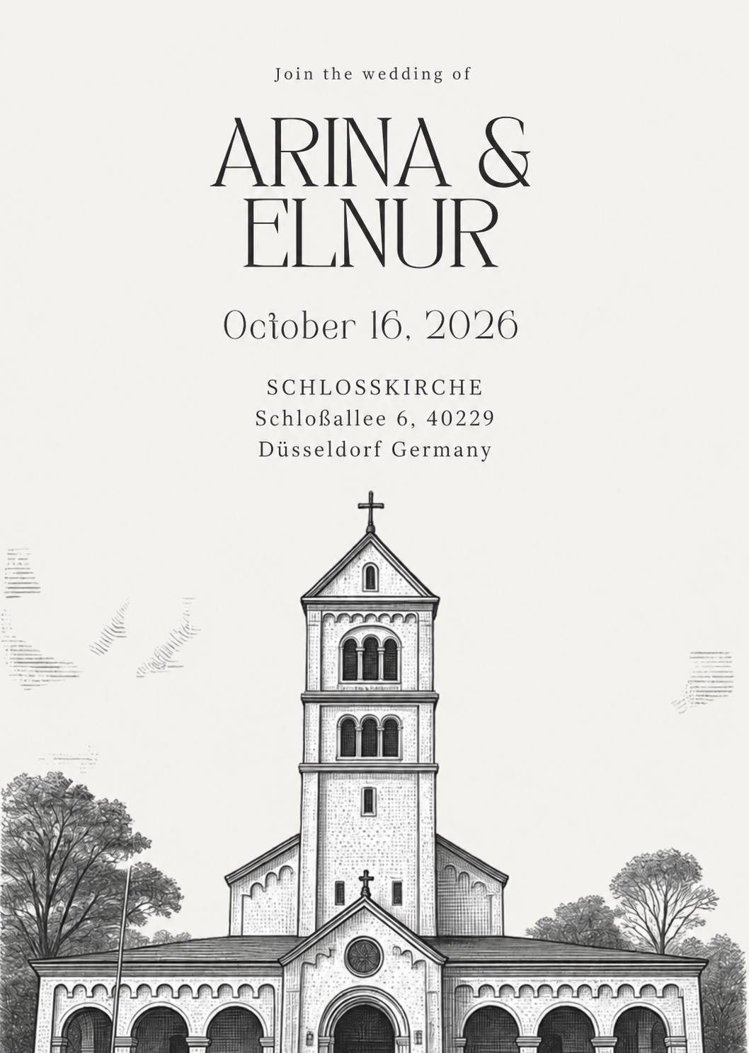 Wedding invitation